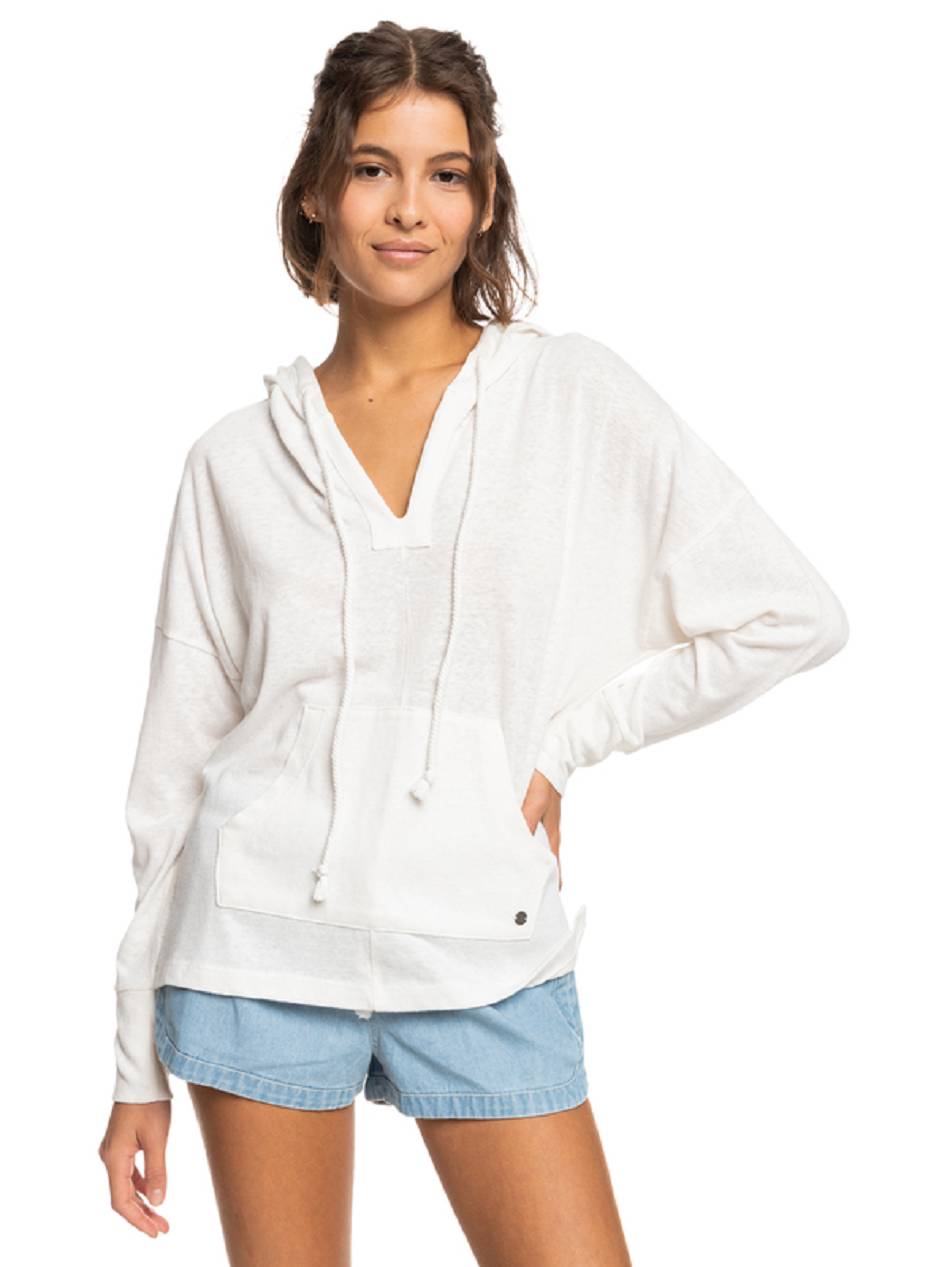 Roxy Paddle Out Women\'s Hoodies White | SG_LW2161