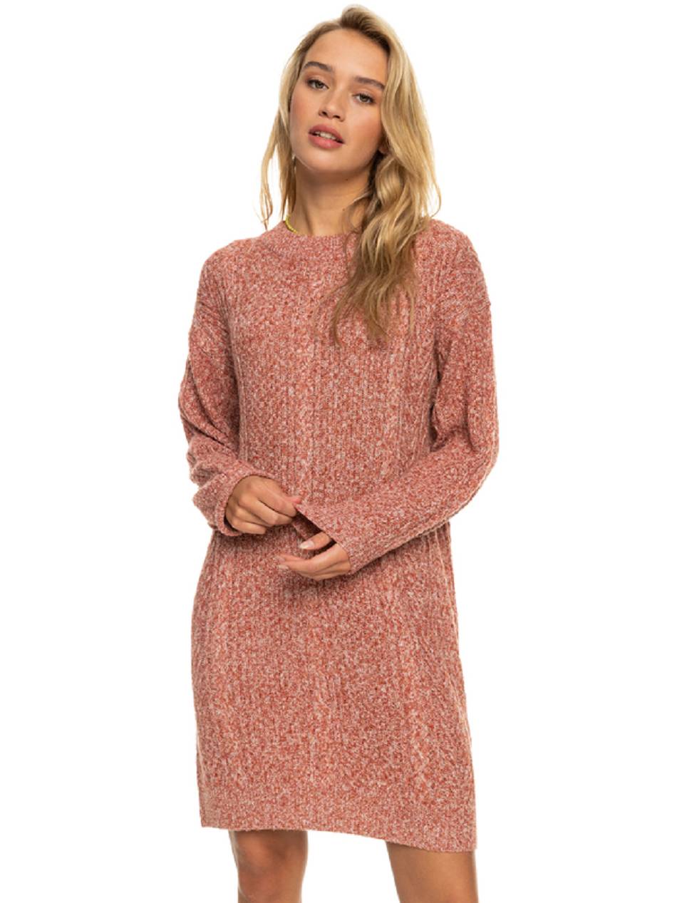 Roxy Pastel Life Long Sleeve Women\'s Dress Red | SG_LW9723