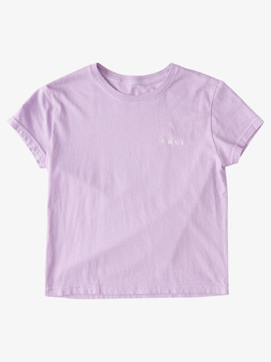 Roxy Perfect Day Kids\' T-Shirt purple | SG_LW4902