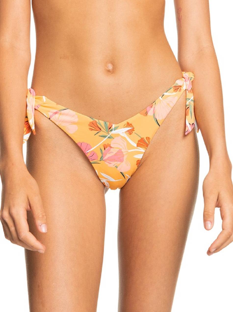 Roxy Printed Beach Classics Cheeky Women\'s Bikinis Yellow Flower | SG_LW1350