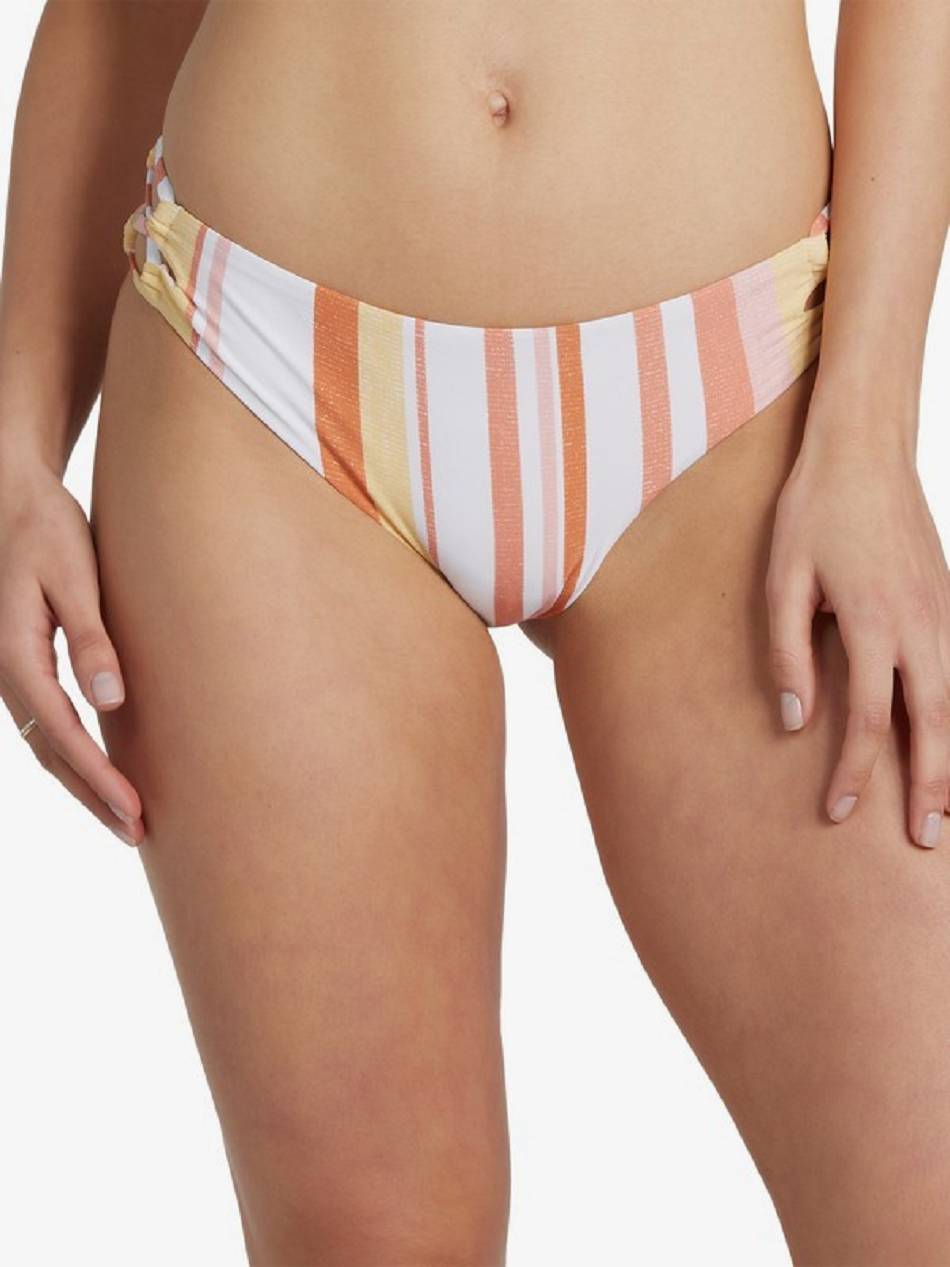 Roxy Printed Beach Classics Full Women\'s Bikinis White Stripes | SG_LW2402