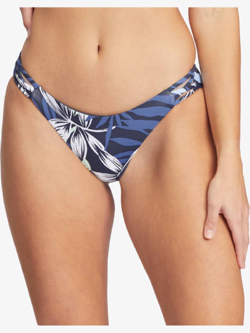 Roxy Printed Beach Classics Hipster Women\'s Bikini Bottoms Indigo | SG_LW2386