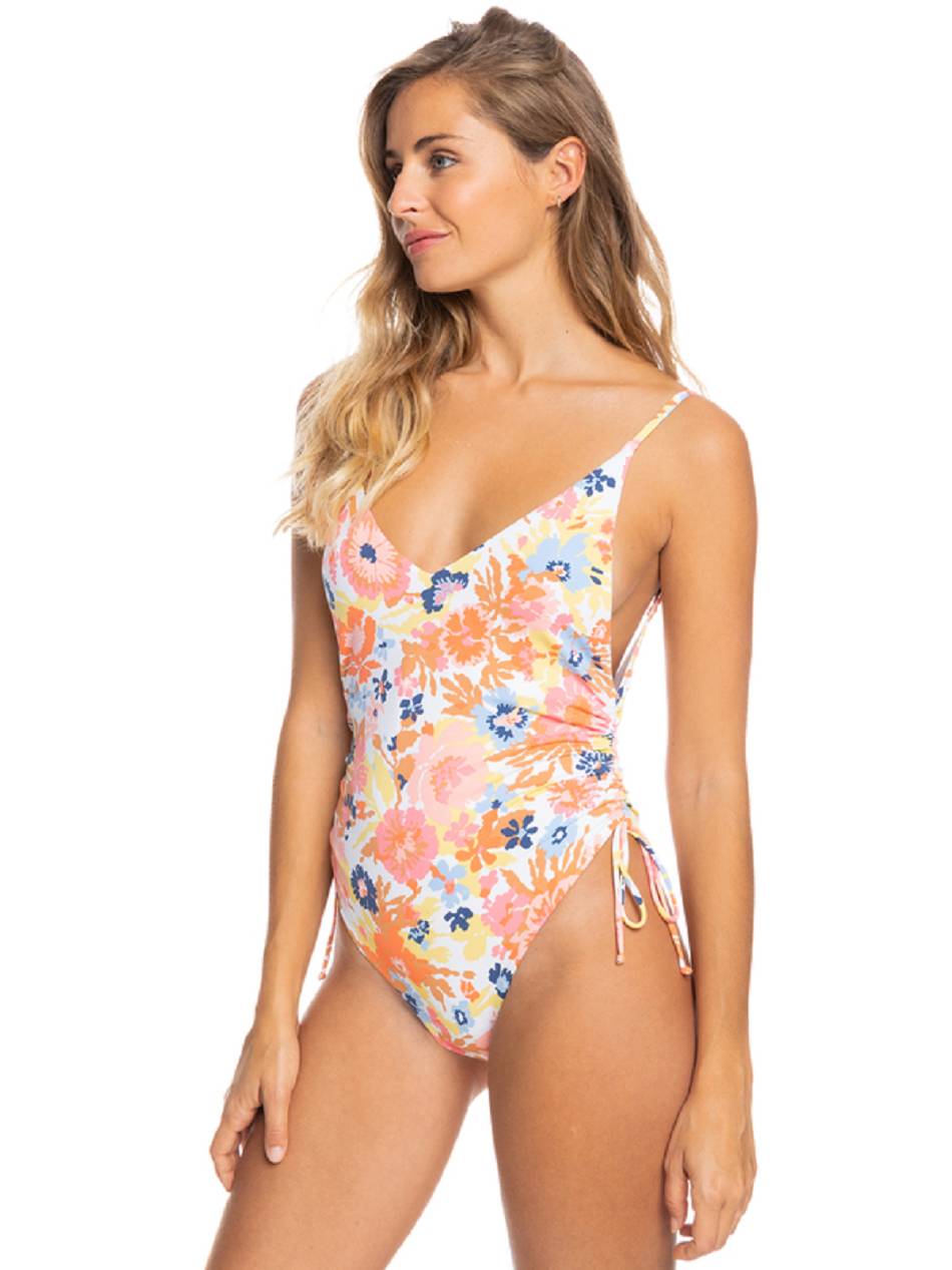 Roxy Printed Beach Classics Women\'s One Pieces pink flower | SG_LW2903