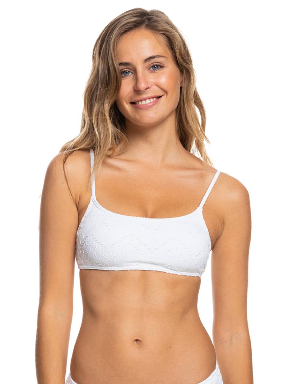 Roxy Quiet Beauty Bralette Women\'s Bikinis White | SG_LW4560