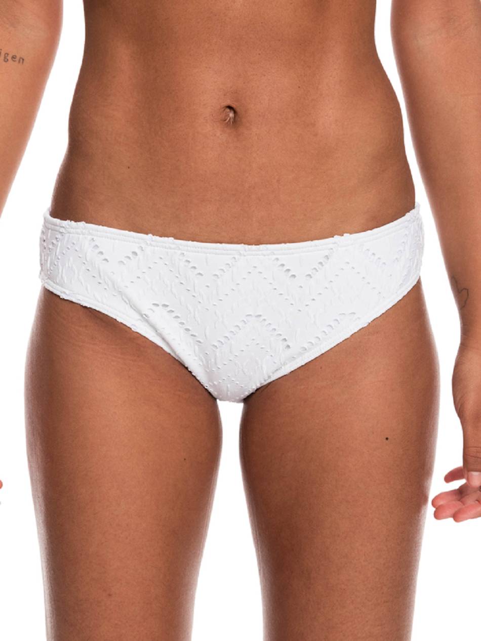 Roxy Quiet Beauty Hipster Women\'s Bikini Bottoms White | SG_LW4971