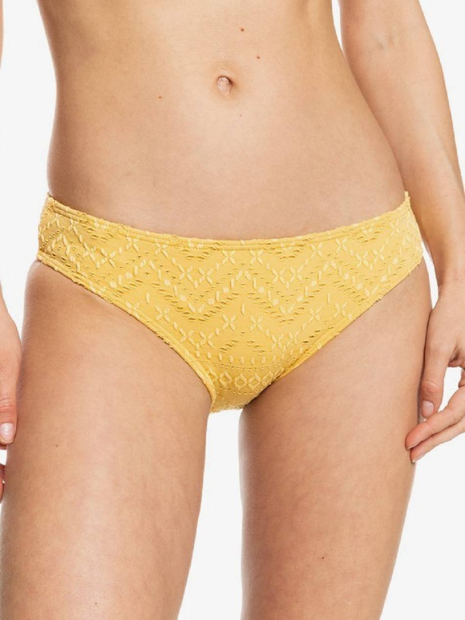 Roxy Quiet Beauty Hipster Women\'s Bikini Bottoms yellow | SG_LW7068