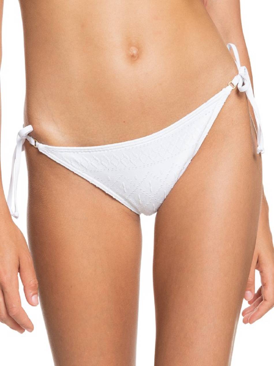 Roxy Quiet Beauty Tie Side Women\'s Bikinis White | SG_LW1029