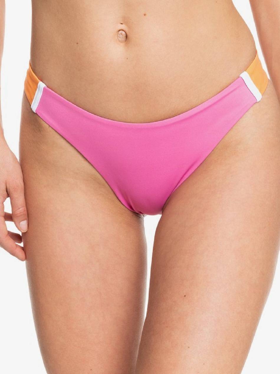 Roxy Rad Retro Cheeky Women\'s Bikini Bottoms pink | SG_LW5275