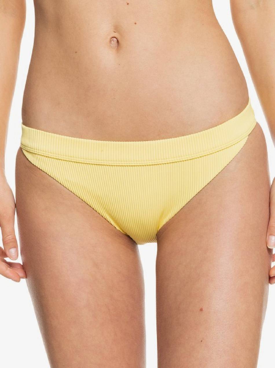 Roxy Rib Love The Surfrider Women\'s Bikini Bottoms yellow | SG_LW1476