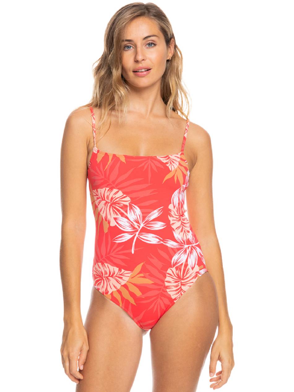 Roxy Seaside Tropics Women\'s One Pieces red flower | SG_LW8756