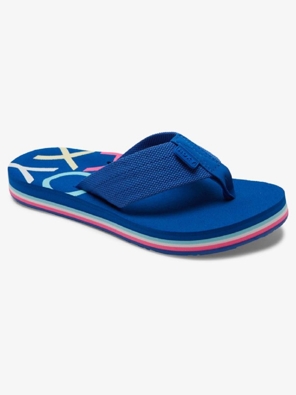 Roxy Send It Women\'s Flip Flops Blue | SG_LW9119