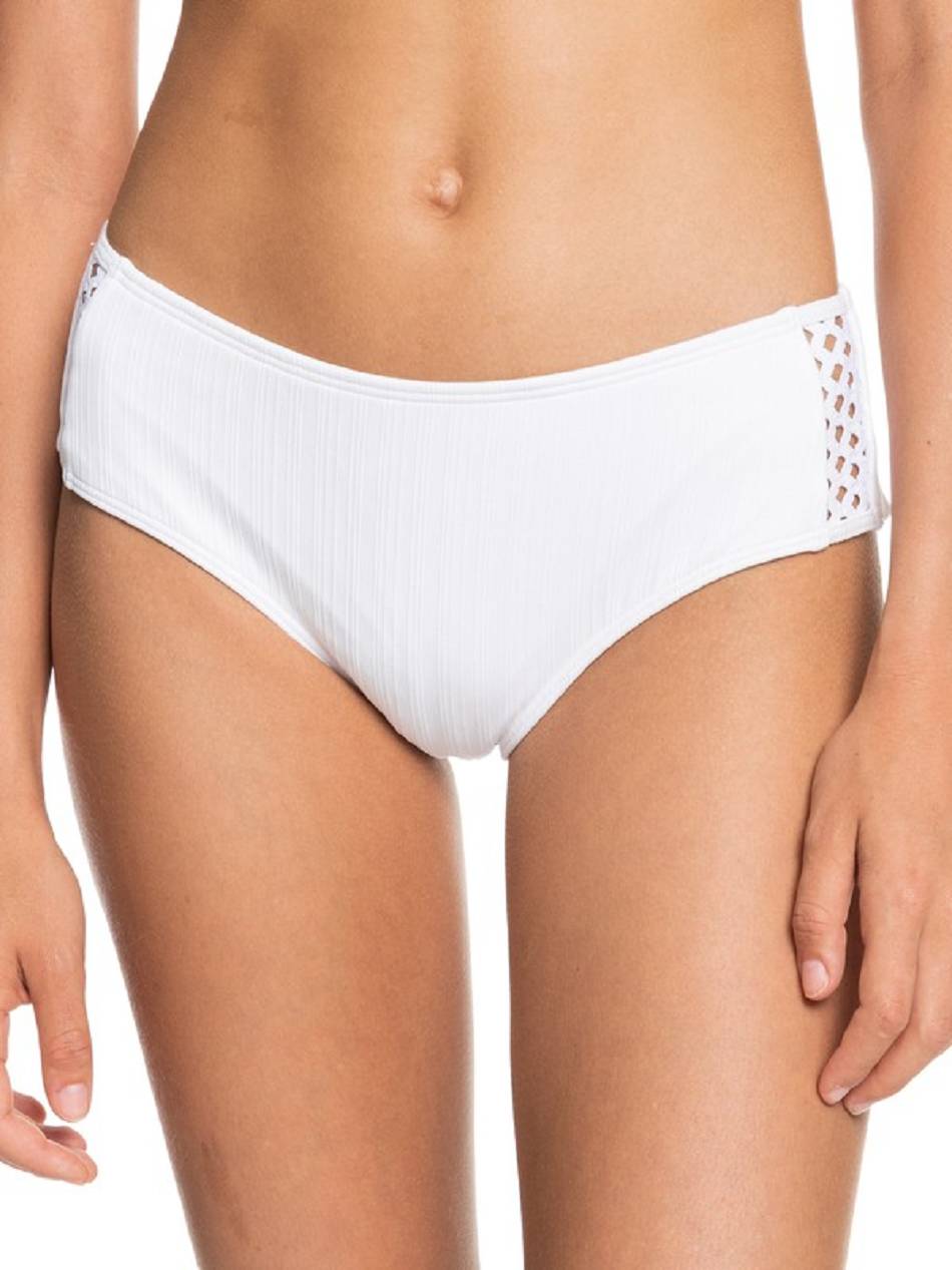 Roxy Shadow In The Sun Cheeky Women\'s Bikini Bottoms White | SG_LW1746