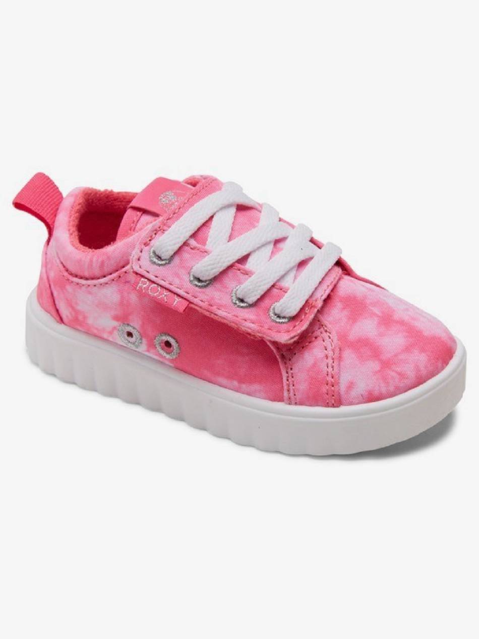 Roxy Sheilahh Kids\' Sneakers Pink / White | SG_LW8251