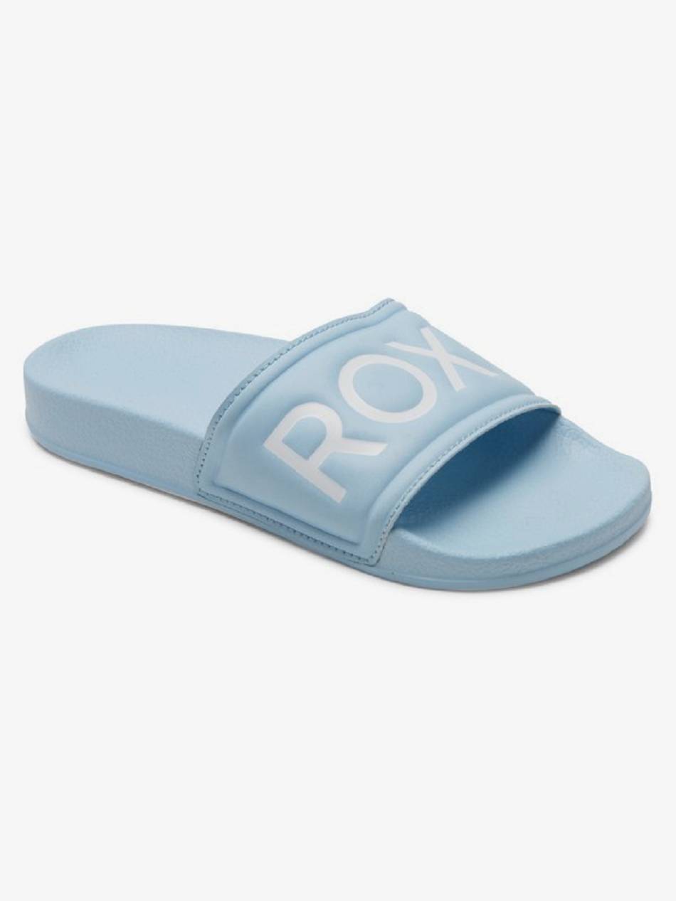 Roxy Slippy Kids\' Sandals Light blue | SG_LW9027