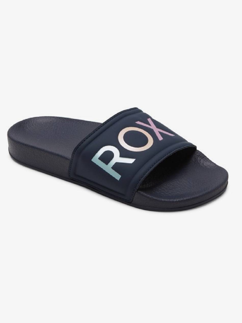 Roxy Slippy Kids\' Sandals Navy | SG_LW1050