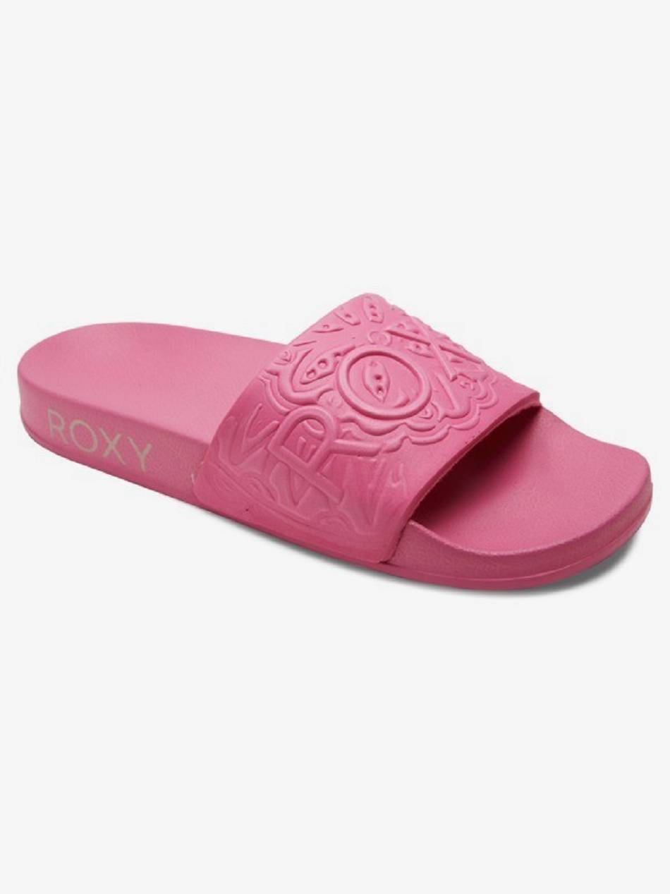 Roxy Slippy Mandala Slide Women\'s Sandals pink | SG_LW6633