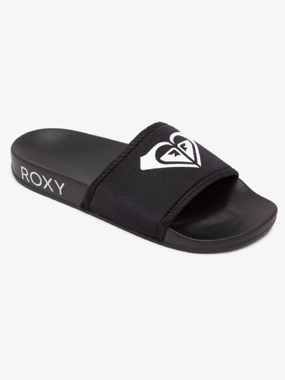 Roxy Slippy Neo Slide Women\'s Essentials Black | SG_LW1333