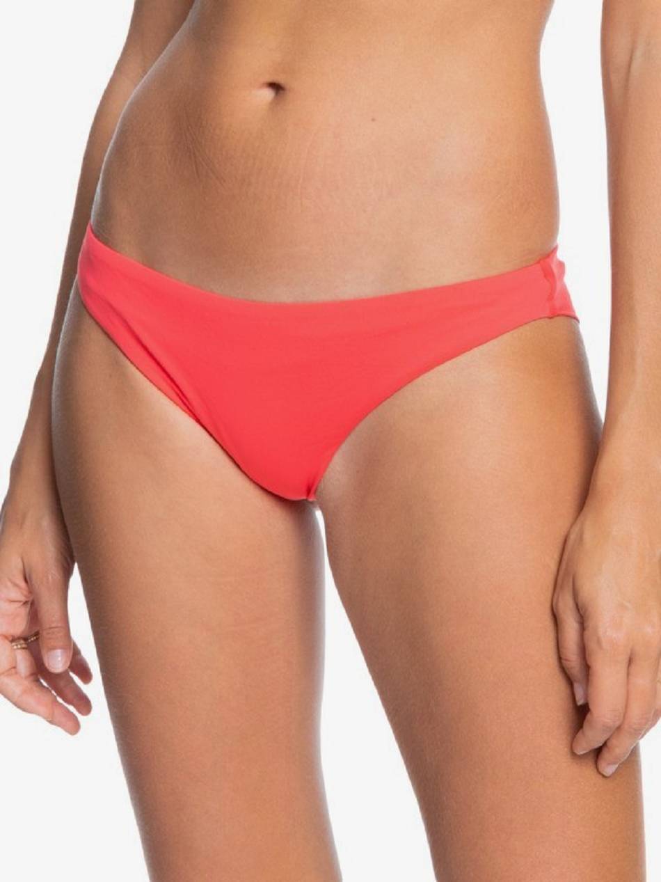 Roxy Solid Beach Classics Cheeky Women\'s Bikini Bottoms Red | SG_LW9422