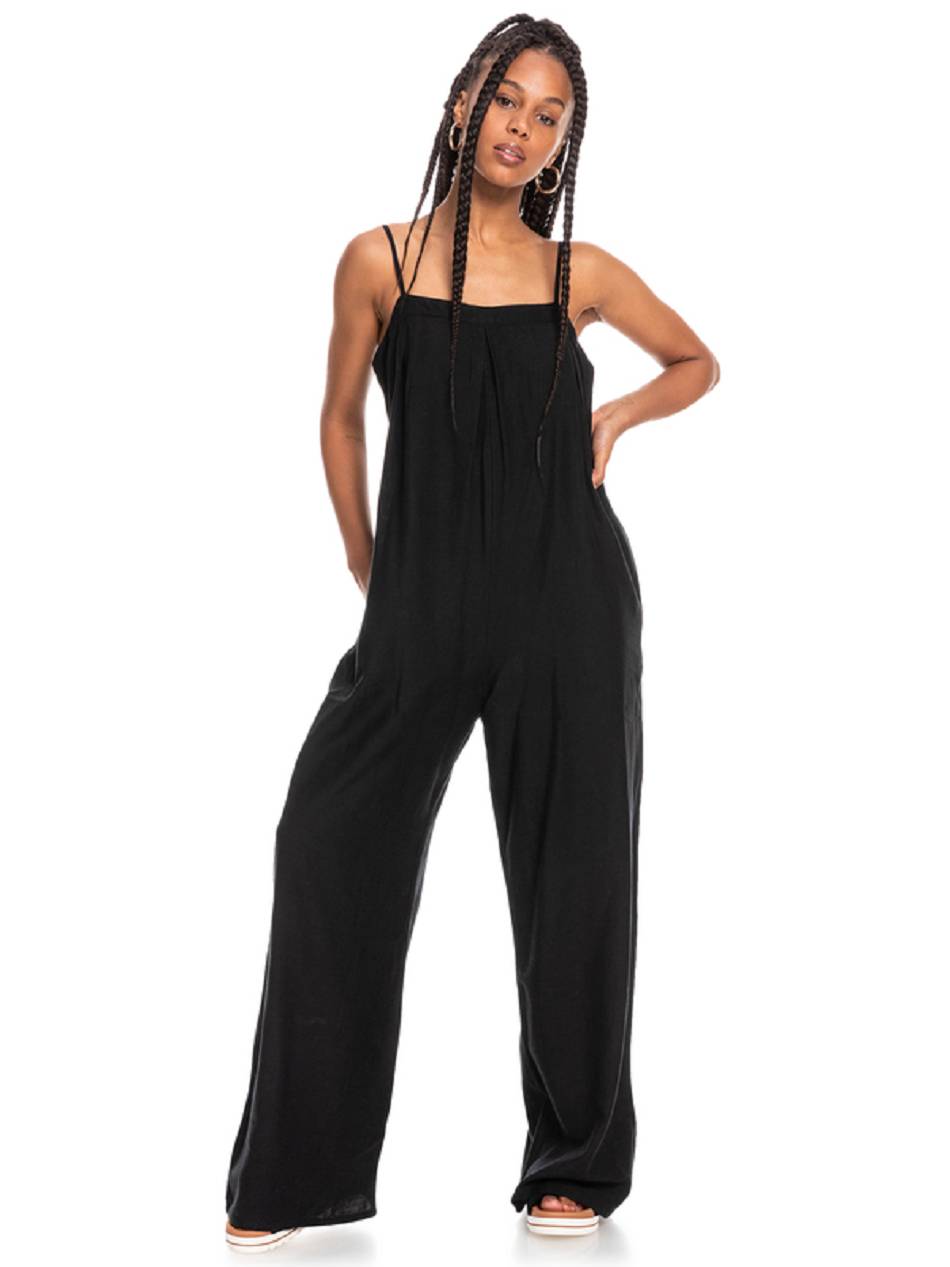 Roxy Space Song Jumpsuit Women\'s Dress Dark Grey | SG_LW5751