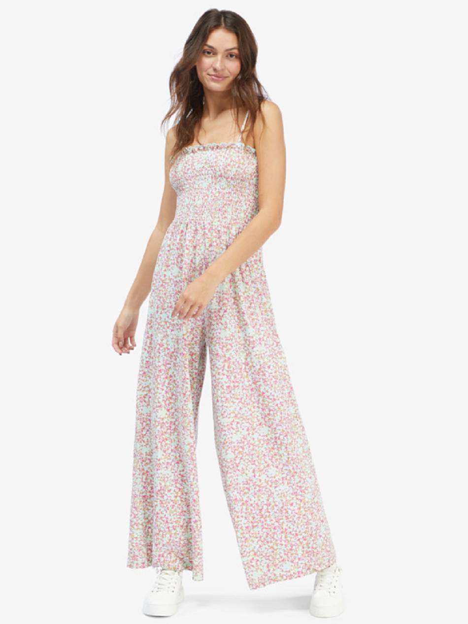 Roxy Straight To Romantic Women\'s Jumpsuits Pink spots | SG_LW8201