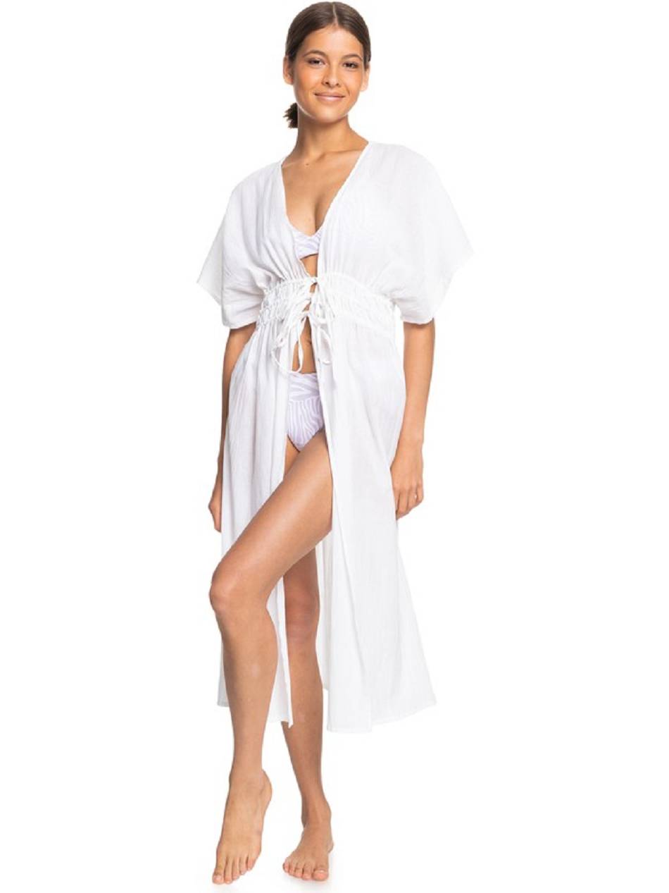 Roxy Summer Story Beach Kimono Women\'s Cover Ups White | SG_LW8853