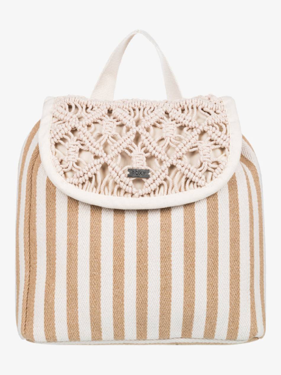 Roxy Summer Tan Macrame Women\'s Backpacks Beige | SG_LW7241