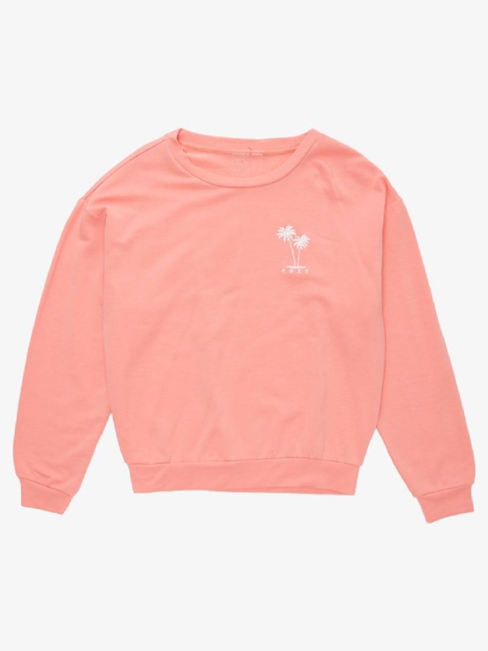 Roxy Surfing By Moonlight Kids\' Sweatshirts Coral | SG_LW2088