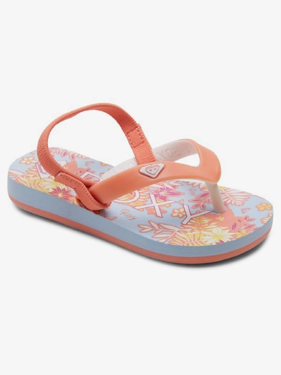 Roxy Tahiti Kids\' Sandals Coral | SG_LW4232