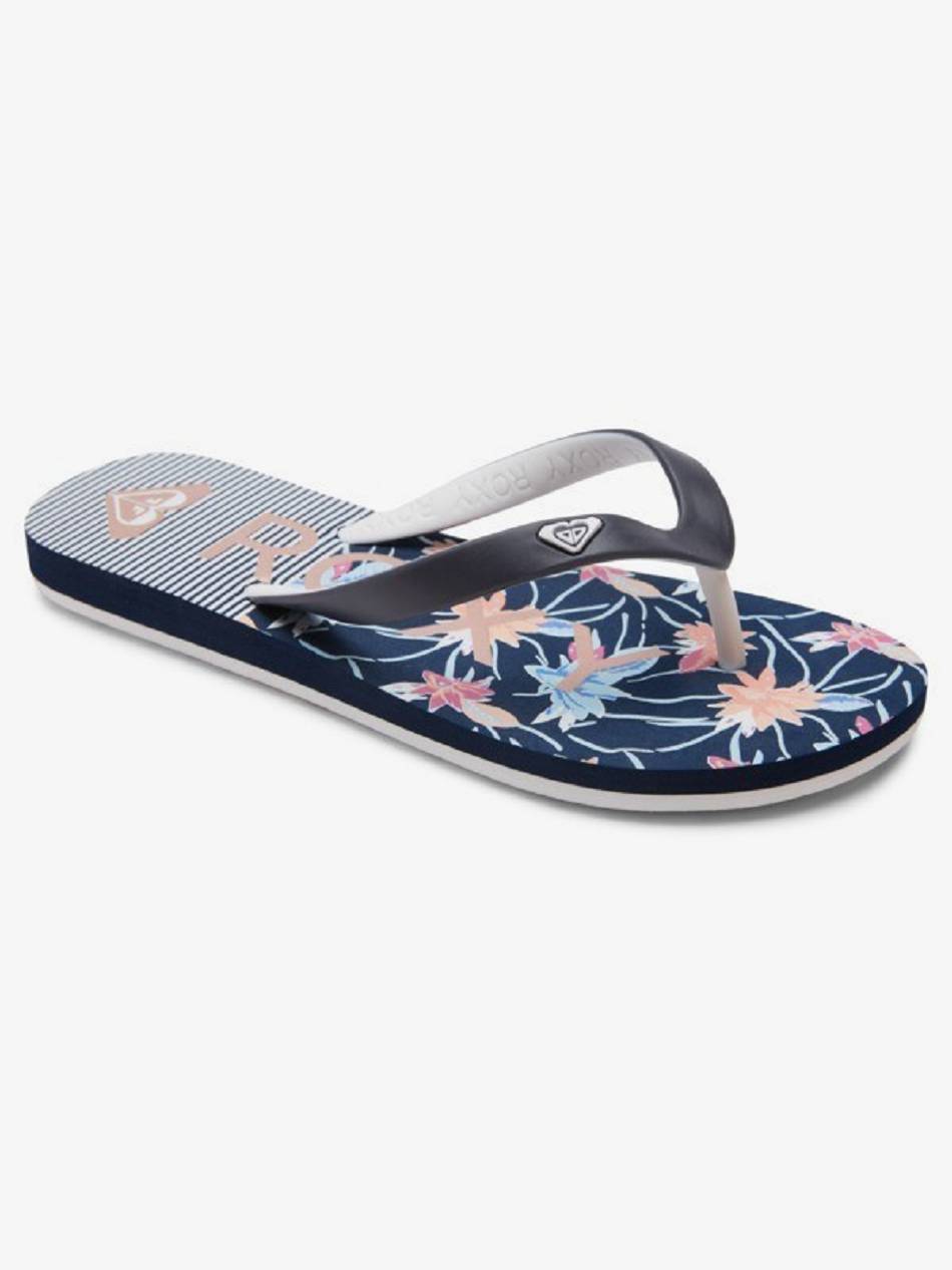 Roxy Tahiti Kids\' Sandals Navy / Blue / White | SG_LW2564