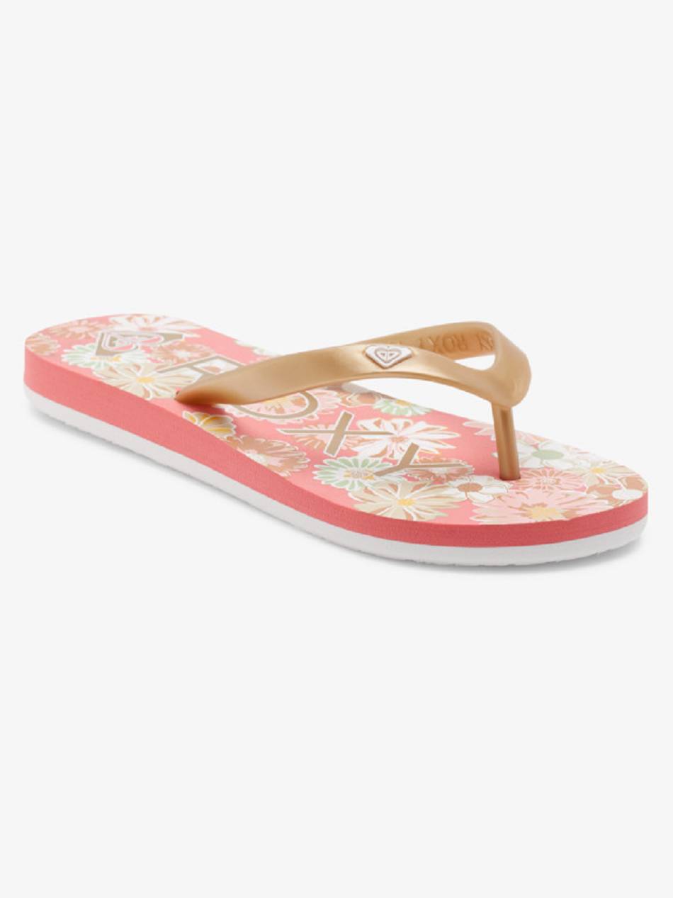 Roxy Tahiti Kids\' Sandals Red / Gold | SG_LW8374