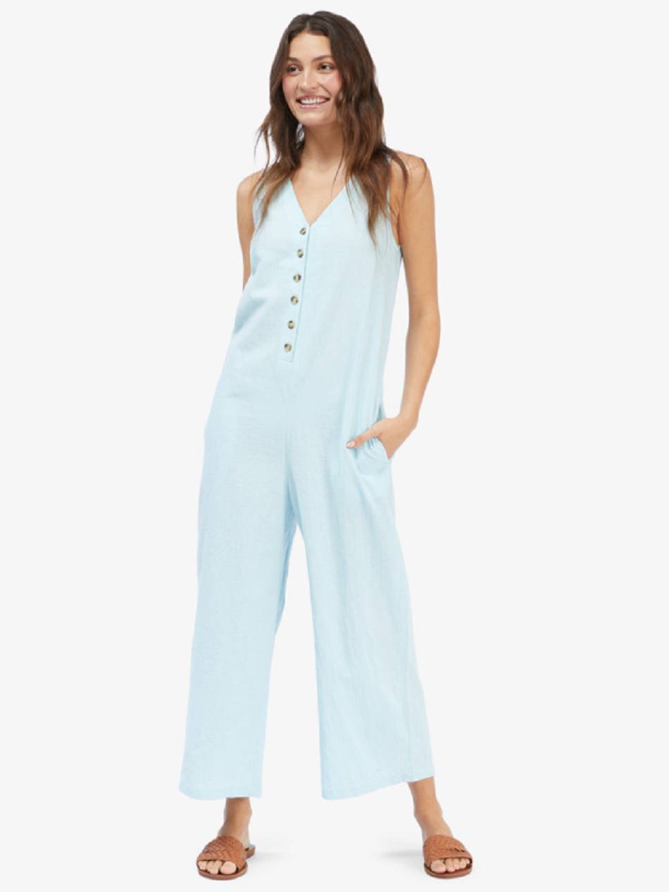 Roxy Technicolor Life Women\'s Jumpsuits Blue | SG_LW5953