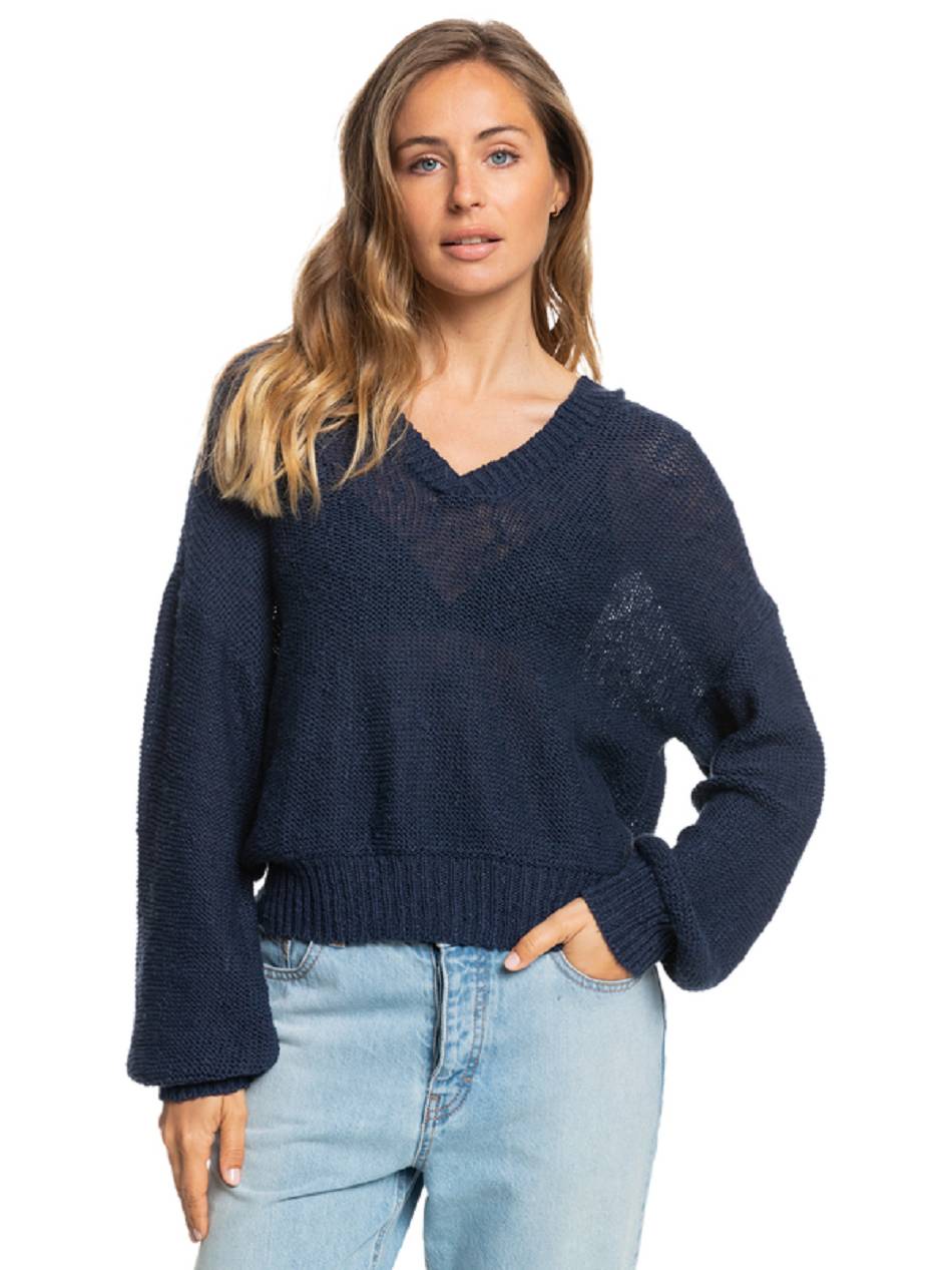 Roxy Together Againted Women\'s Sweaters Indigo | SG_LW6063