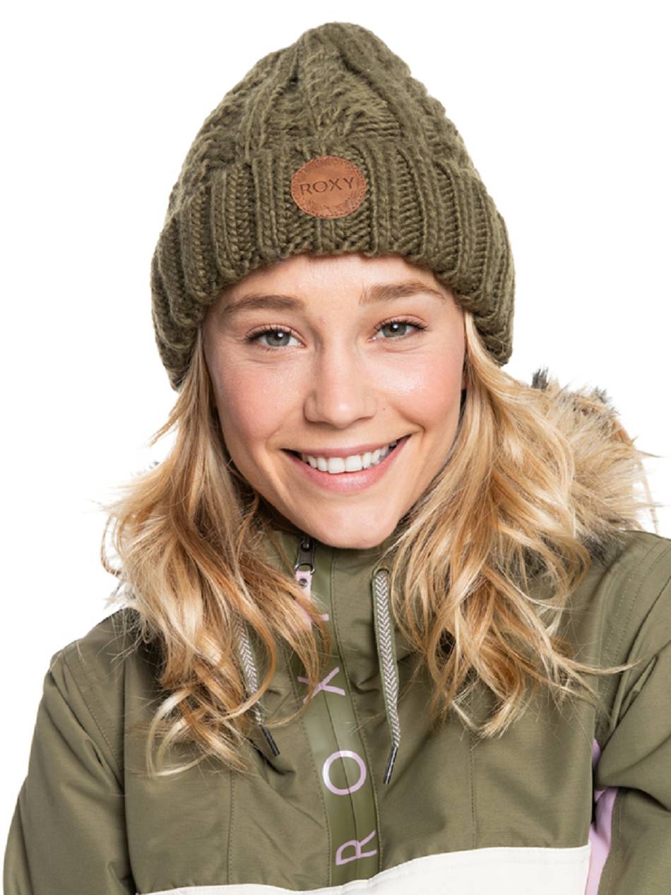 Roxy Tram Women\'s Beanies Olive | SG_LW1818