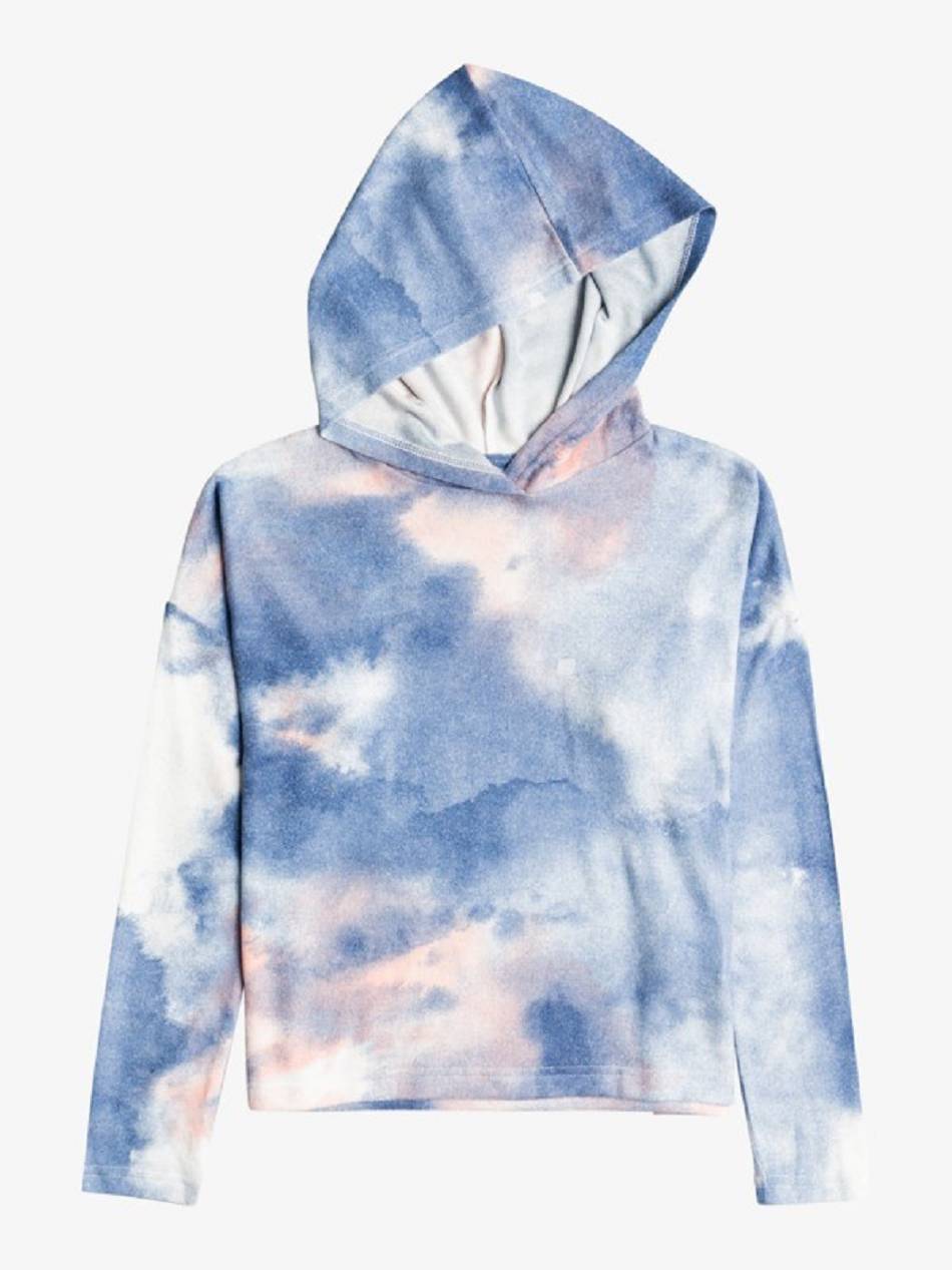 Roxy Unconditionally Tie-Dye Kids\' Hoodies Navy | SG_LW4387