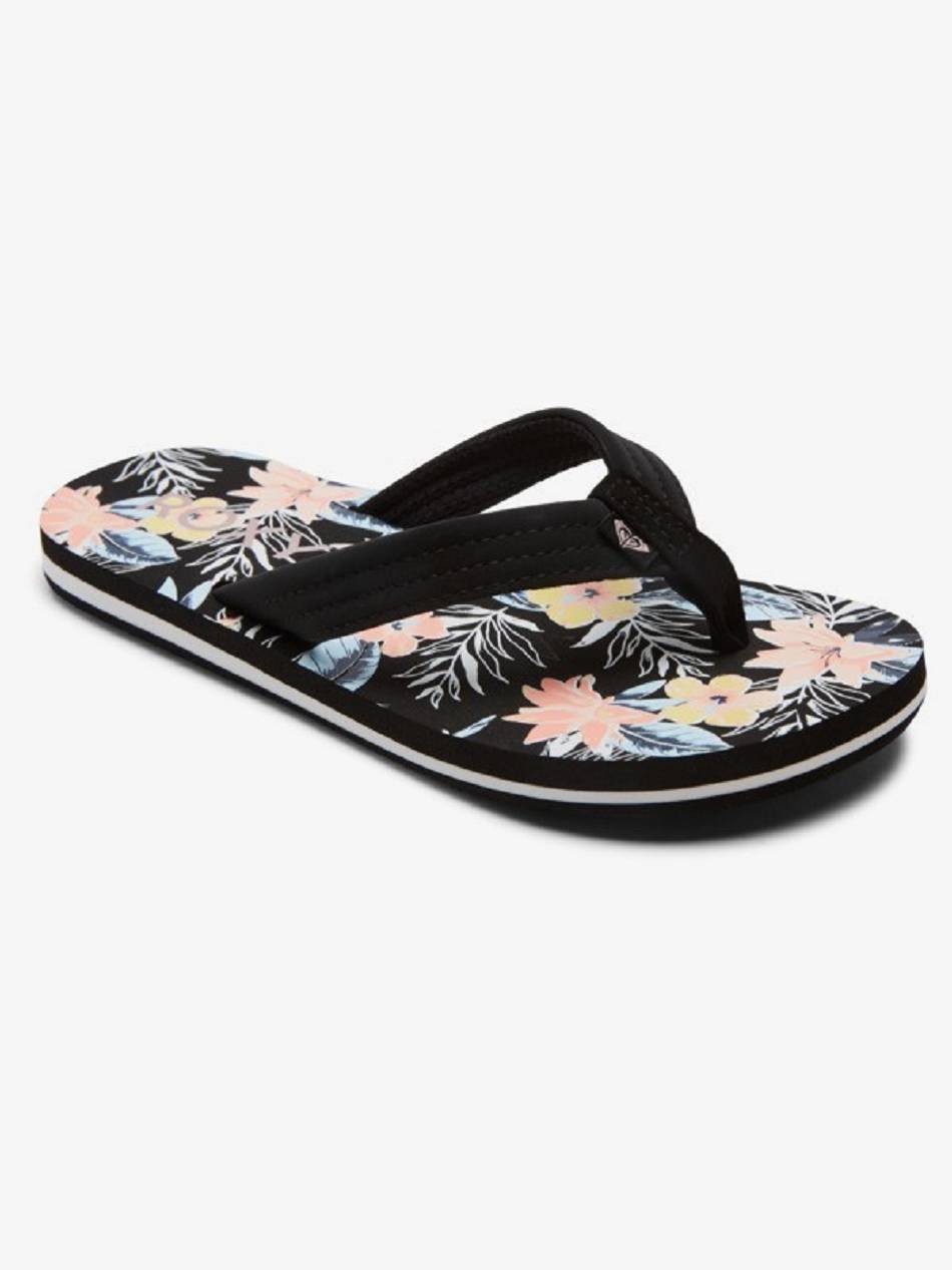 Roxy Vista Loreto Kids\' Sandals Black Multicolor | SG_LW4743