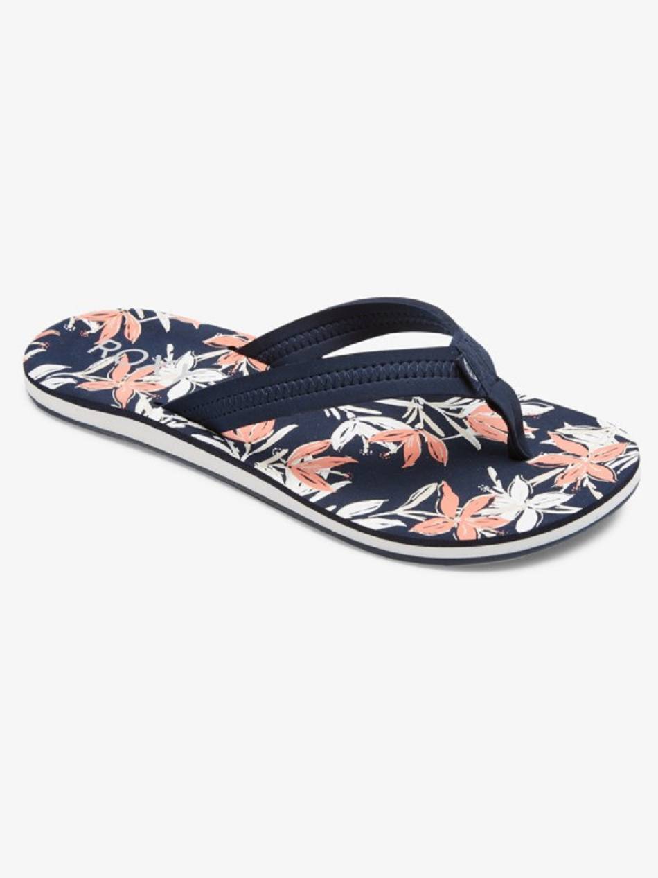 Roxy Vista Loreto Women\'s Flip Flops Red / White / Blue | SG_LW9624