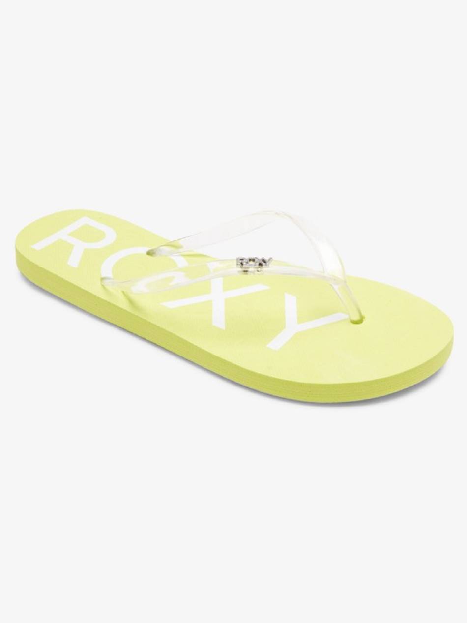 Roxy Viva Jelly Women\'s Flip Flops yellow | SG_LW3448