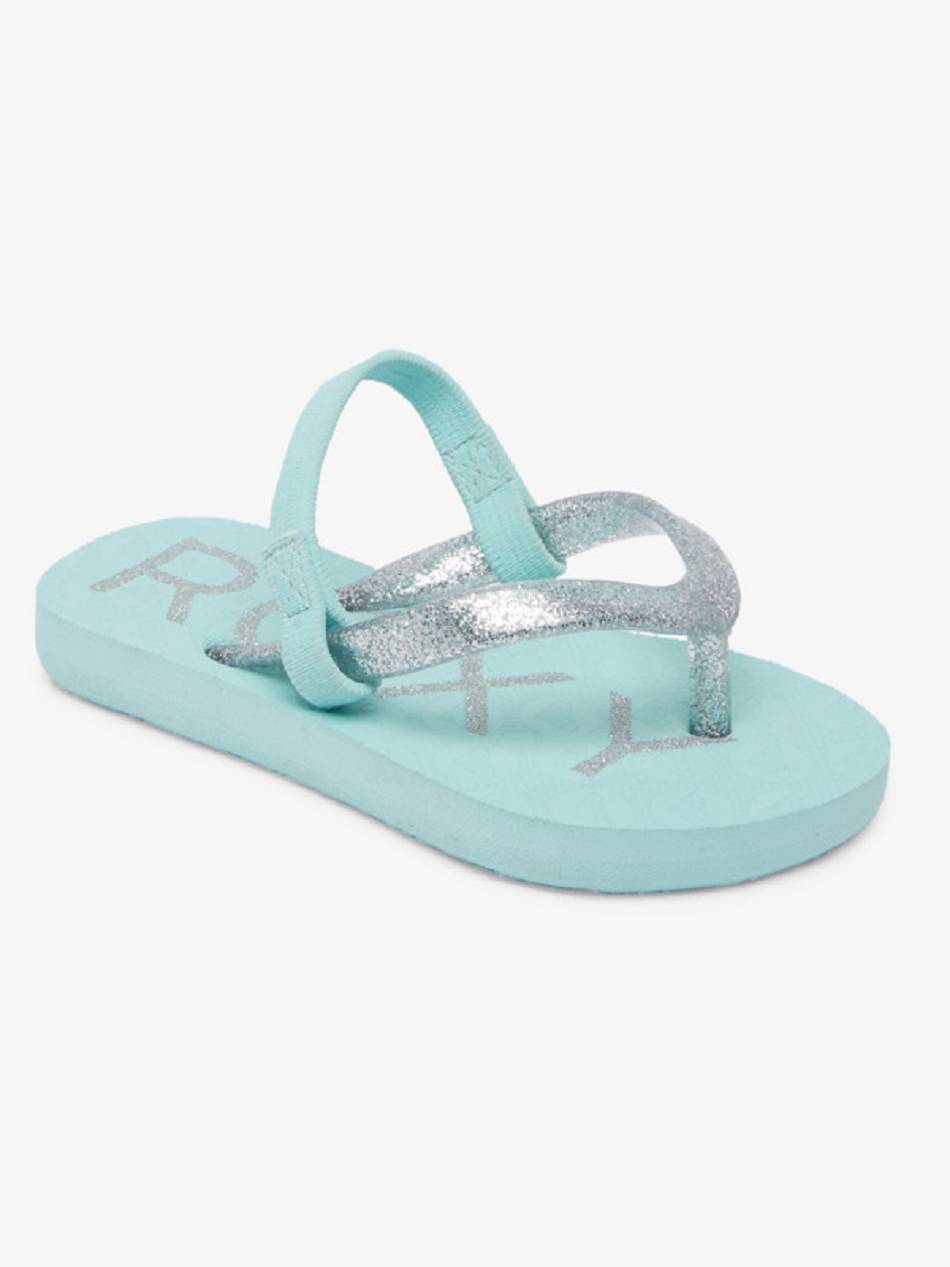 Roxy Viva Sparkle Kids\' Sandals Light Turquoise | SG_LW2256