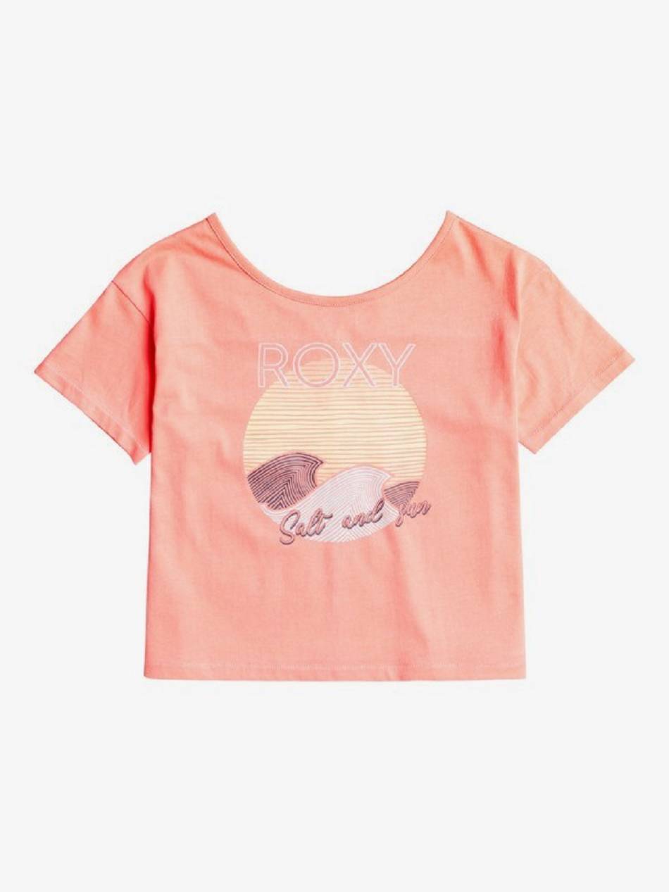 Roxy We Cant Stop Kids\' Tops pink flower | SG_LW8772