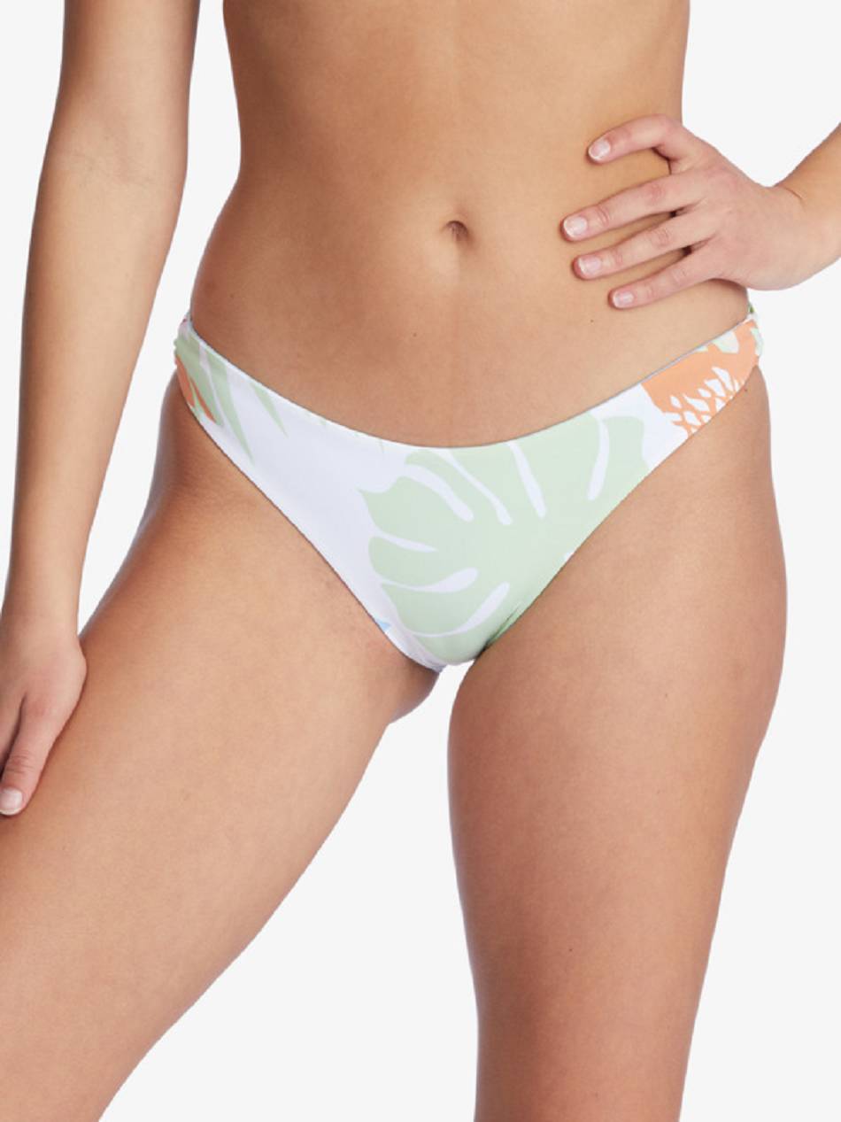 Roxy Wildflowers Reversible Full Women\'s Bikini Bottoms green | SG_LW8572