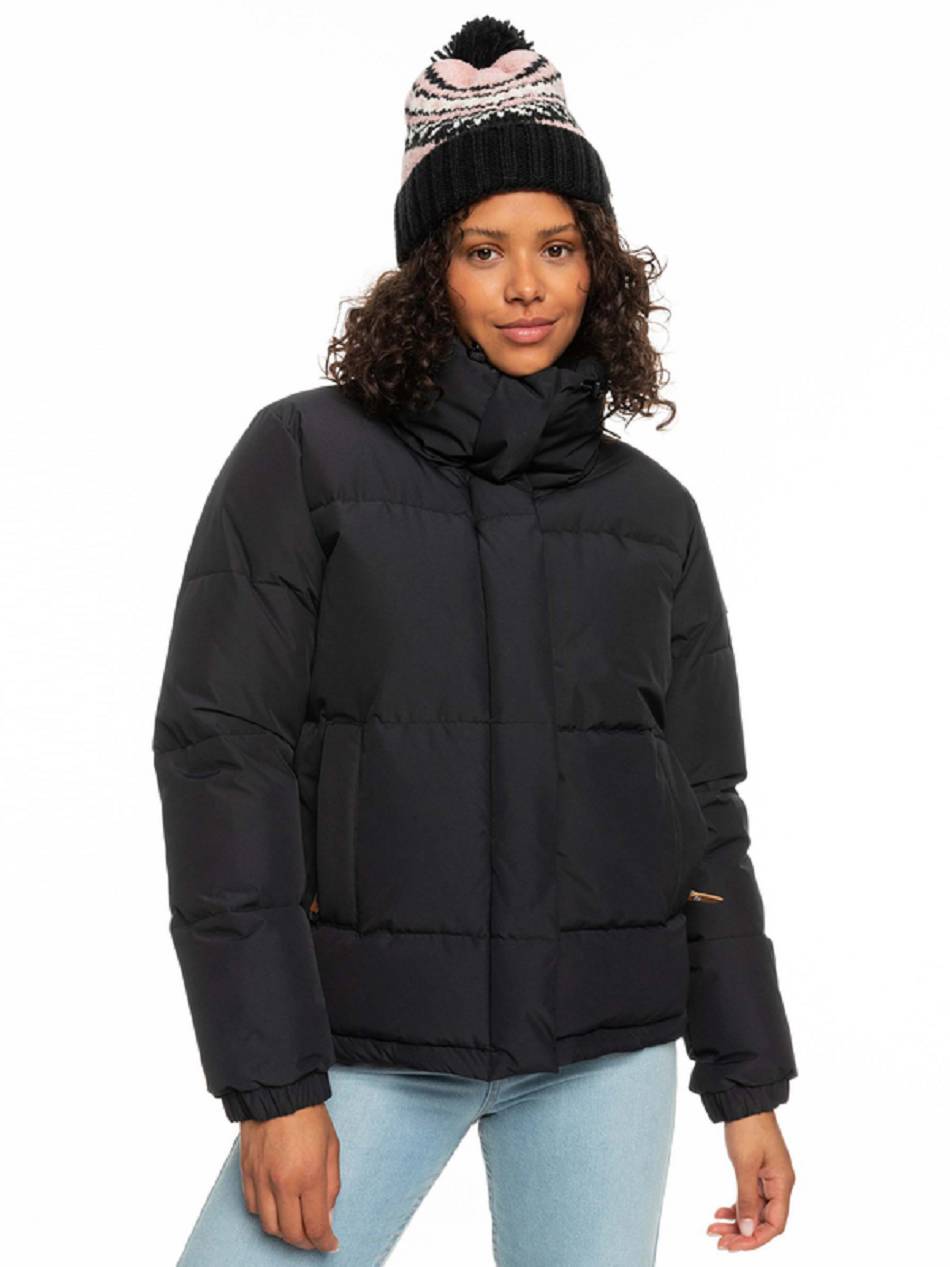 Roxy Winter Rebel Waterproof Bomber Women\'s Jackets Black | SG_LW7678