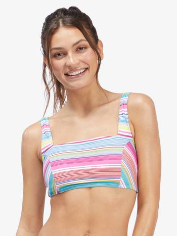 Roxy Active Tankini Sports Bra Women's Bikinis Multicolor Stripes | SG_LW3028