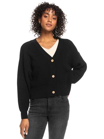 Roxy Amazing Hours Cardigan Women's Essentials Dark Grey | SG_LW7638