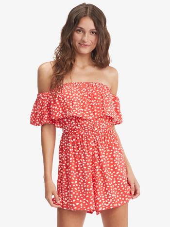 Roxy Another Day Printed Women's Rompers Red | SG_LW6439