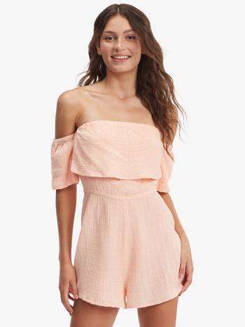 Roxy Another Day Women's Rompers Coral | SG_LW4837