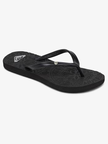 Roxy Antilles Kids' Sandals Black | SG_LW5784