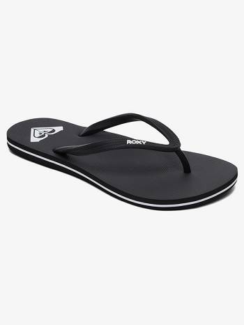 Roxy Azul Women's Flip Flops Black | SG_LW3828