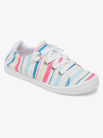 Roxy Bayshore Kids' Sneakers Pink Stripes | SG_LW7881