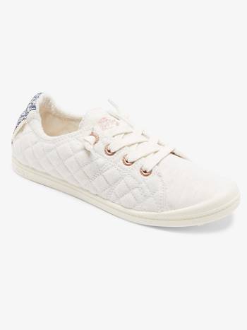 Roxy Bayshore Women's Sneakers White / White / Blue | SG_LW1761