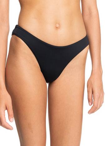 Roxy Beach Classics High-Leg Solid Women's Bikini Bottoms Dark Grey | SG_LW2549